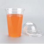 24oz Pet Beverage Disposable Drinking Cup Plastic Cups With Lids Recyclable