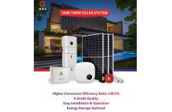 China Anodized Alaminum Alloy Off Grid Solar System 5kw For House supplier