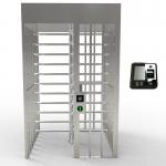 Automatic Entrance Waist Full Height Turnstile With Card Reader Face Recognition for sale