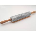 Polished Marble Rolling Pin with Stainless Steel Handle Long Durability for sale