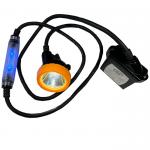20000lux Mining Helmet Light Underground Mine Lamp Rechargeable Led Miner Cap Lamp With Blue Flashing Rear Light for sale