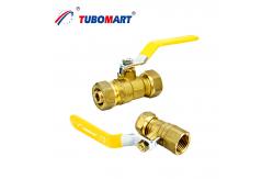 China 2 Inch GAS Brass Ball Valve For PEX-AL-PEX supplier