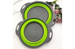 China 2 Pieces Kitchen Space Saver Colanders Strainers Collapsible supplier