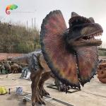 Dilophosaurus Animatronic Factory Life Size Amusement Park Animatonic Dinosaur Dilophosaurus for sale