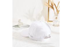 China Curve Brim Custom Twill Cotton White Dad Hat 6 Panel supplier