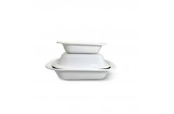 China White Carbon Steel Enamel Dinnerware Enamel Coating Plate 0.5mm 0.6mm Thickness supplier