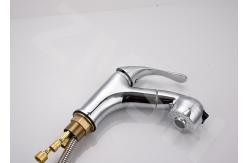 China Pull Out Copper Electroplating Counter Bathtub Faucet supplier