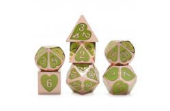 China Green Peach Heart Metal Multi -Flag RPG Dice Set Dnd Coc  Luxury style supplier