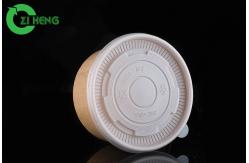 China Lunch Disposable Paper Bowls With Lids Smooth Top Break Proof Moisture Barrier supplier