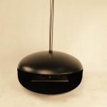 Black 23.6 Inch Free Standing Ethanol Fireplace 1.5L Indoor Alcohol Fireplace for sale