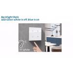 Glass Panel Tuya Zigbee Smart Switch Touch Screen Light / Scene Switch for sale
