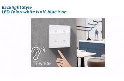 China Glass Panel Tuya Zigbee Smart Switch Touch Screen Light / Scene Switch supplier