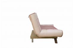 China Brown Flodable Sectional Sleeper Sofa , 3 Seater Sofa Bed With Adjustable Backrest supplier