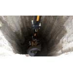 KM150 Loader Excavator Clam Shell Telescopic Arm For Construction Works