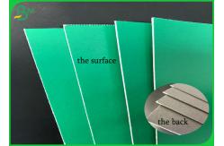 China 1.2mm Folding Resistant One Side Coated Green Grey Cardboard In Sheet supplier