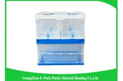 China Solid Collapsible Plastic Containers , Foldable plastic storage bins supplier