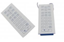 China Rugged medical membrane numeric keypad with top panel mounting and USB interface supplier