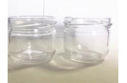 China High Transparent Caviar glass Jar standard 120ml With Metal Lid supplier