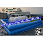 Attractive Inflatable Water Ball Pool Two Tube Dark Blue CE / SGS for sale