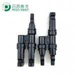 IP67 Waterproof Solar Branch Connector Copper Contact Resistance Less Than 0.5 M Ohm for sale