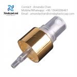 Half Cover Travel Perfume Container Head Fine Mist Gold Aluminum Sprayer for sale