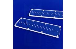China Custom Glass Round Frosted Shaped Plate Laser Perforated Quartz Disk Quartz Plate supplier