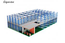 China High Strength Steel Mezzanine Floor , Rack Supported Mezzanine Robot Welding supplier