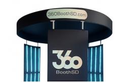 China 360 Photo Booth Enclosure Backdrop With LED Light Portable supplier