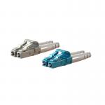 Optical Fiber LC Duplex Connector Plastic / Metal Housing With Different Boot