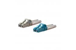 China Optical Fiber LC Duplex Connector Plastic / Metal Housing With Different Boot supplier