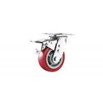 4 5 6 8 Trolley Caster Wheel Heavy Duty Wear Resistant Polyurethane Caster Wheel for sale