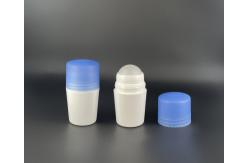 China 50ml Blue Cap Capacity Volume Empty Deodorant Roller Bottles PP Plastic supplier
