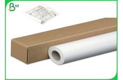 China 36inch * 50m 80gsm Inkjet CAD Plotter Paper Roll For Engineering Drawing supplier