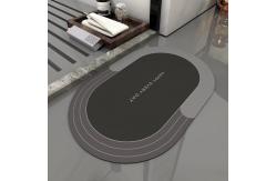 China Soft Custom Fast Drying Bath Mat With Non Slip Bottom supplier