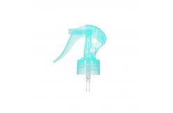 China Transparent Blue Plastic 24/410 Mini Trigger Sprayer Used In Bottle Seal supplier