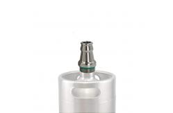 China Easy To Fill Beer Mini Keg Adapter 2.5cm With Crown Mouth Cap supplier