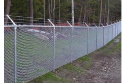 China 25x25mm Diamond Chain Link Fence Galvanized For Protection supplier