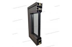 China Thermal Break Strips Aluminum Folding System Window Super Hardness Double Glazed Profile supplier