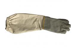 China High Quality White Cowskin Bee Glove With Thick Cuff supplier