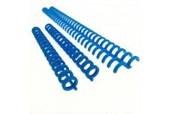 China Blue ABS PP Plastic Ring Spiral Plastic Binding Clip For Folder Notebook supplier