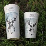 Disposable Single Paper Cup 32oz 970ml PLA coating can be naturally degraded for sale