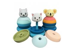 China Customizable Educational Silicone Stacking Blocks Match Stacks Game Blocks Montessori Toys supplier