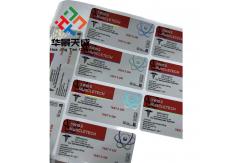 China Permanent Adhesive Glass Vial Labels 2.5 Mil Thickness For Glass Containers supplier