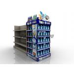 Curved Shelf Sustainable End Cap Shelving For Promoting Laundry Detergent for sale