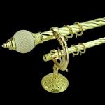 Customized Twist Pipe Curtain Rods Cubicle Anodized Contracted Brass for sale