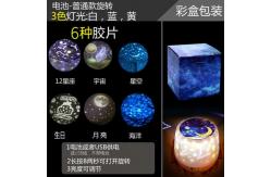 China 360 Degree Rotation LED Projector Night Light 12x13cm For Baby supplier
