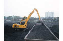 China Bulk Material Handling Equipment / Dual Power Hydraulic Track Material Handler Crane Grab supplier