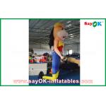 2m Height Inflatable Cartoon Characters Inflatable Bossy Cow With Built - In Blower
