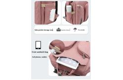 China Convenient 600d Polyester Mommy Diaper Bag Travel Mommy Bag With Crib supplier