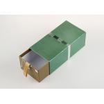 Green Rectangle Drawer Boxes Paper Tube Packaging For Cosmetics / Healthy Food for sale
